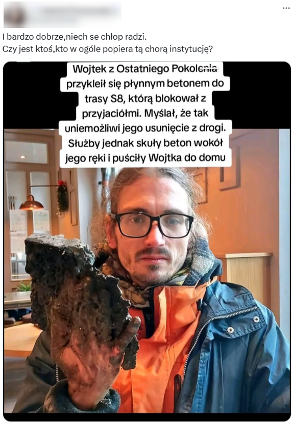 Wprowadzający w błąd post opublikowany 10 maja 2025 roku w serwisie X 