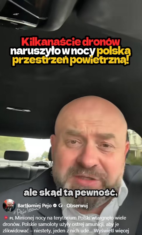 Poseł Konfederacji to samo nagranie zamieścił na Facebooku, Instagramie, w serwisie X i na TikToku