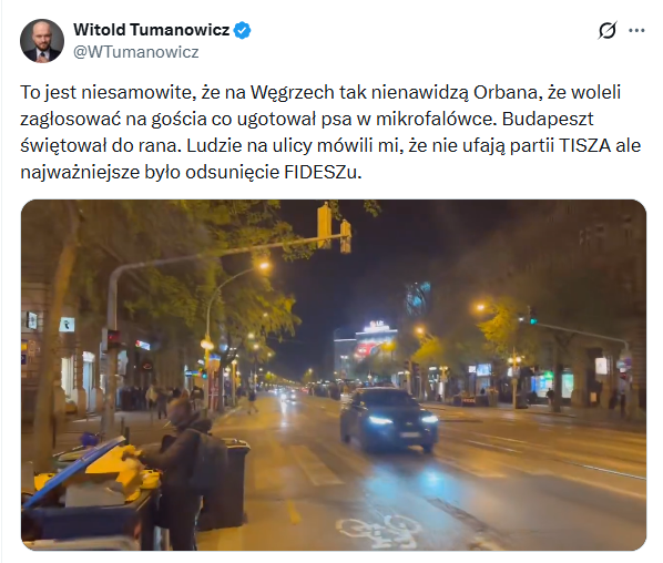 Aktualnie czytasz: Magyar "ugotował psa w mikrofalówce"? Kaczyński i Tumanowicz szerzą fejka "z błogosławieństwem Rosji"  