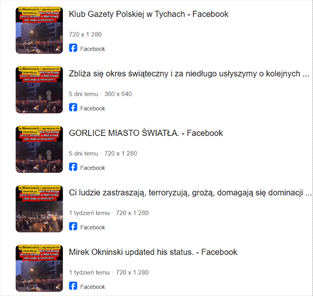 Film z fałszywym opisem rozpowszechniano masowo szczególnie na Facebooku
