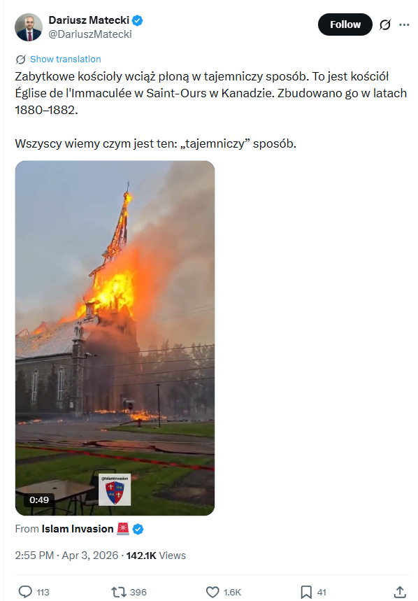 Post Mateckiego wyświetlono ponad 140 tys. razy