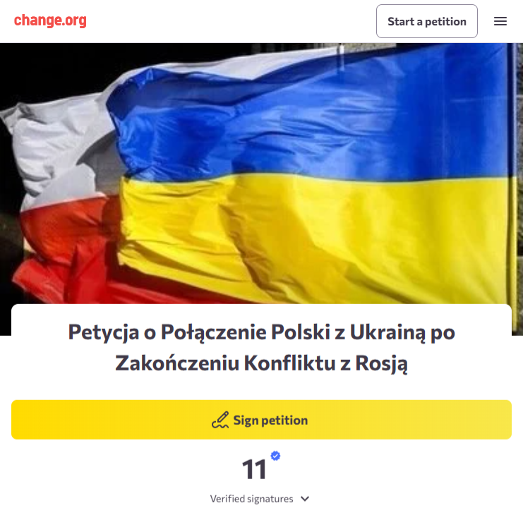 Petycję z lipca 2024 roku podpisało do tej pory... 11 internautów