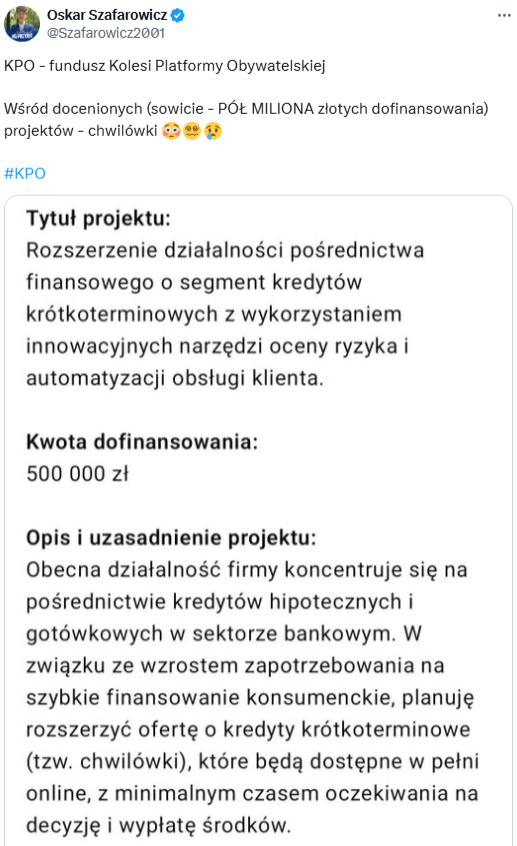 Fake news na profilu Oskara Szafarowicza