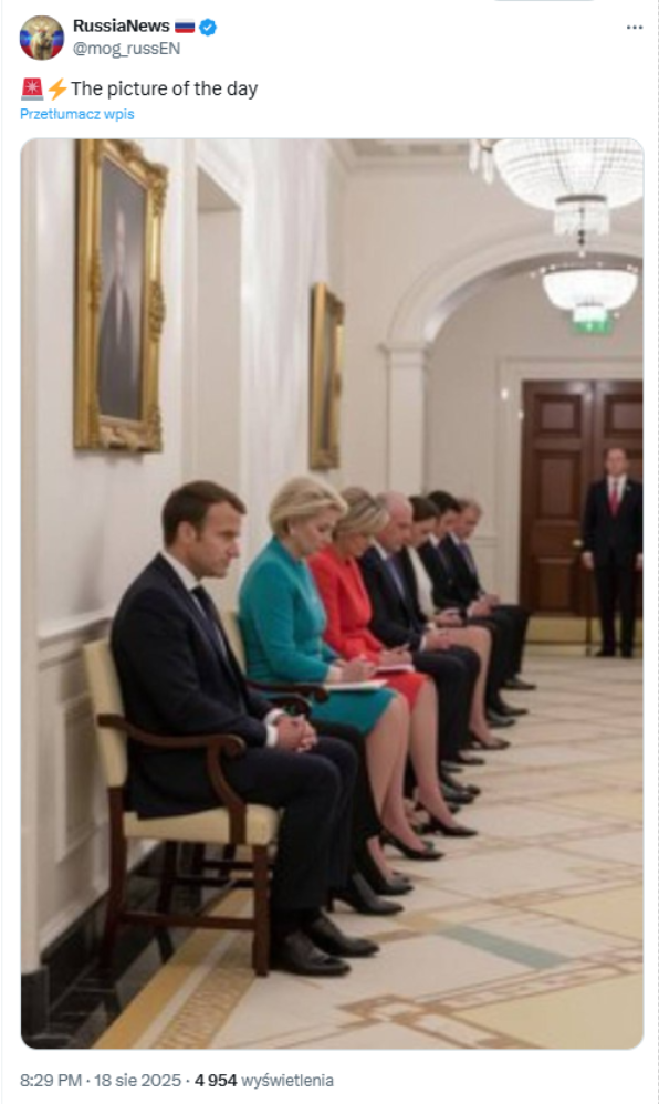 Fotografię, która potem zyskała miliony wyświetleń w całej sieci, opublikowano na anglojęzycznym koncie RussiaNews