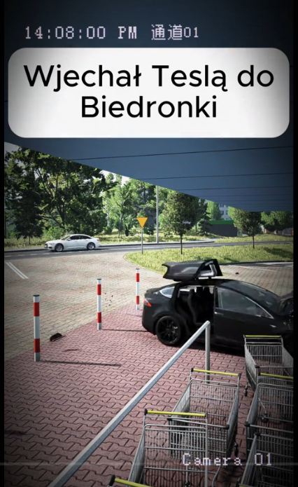 Wygenerowany komputerowo film opublikował jeden z tiktoterów, nakładając audio z nagrania na innym koncie 