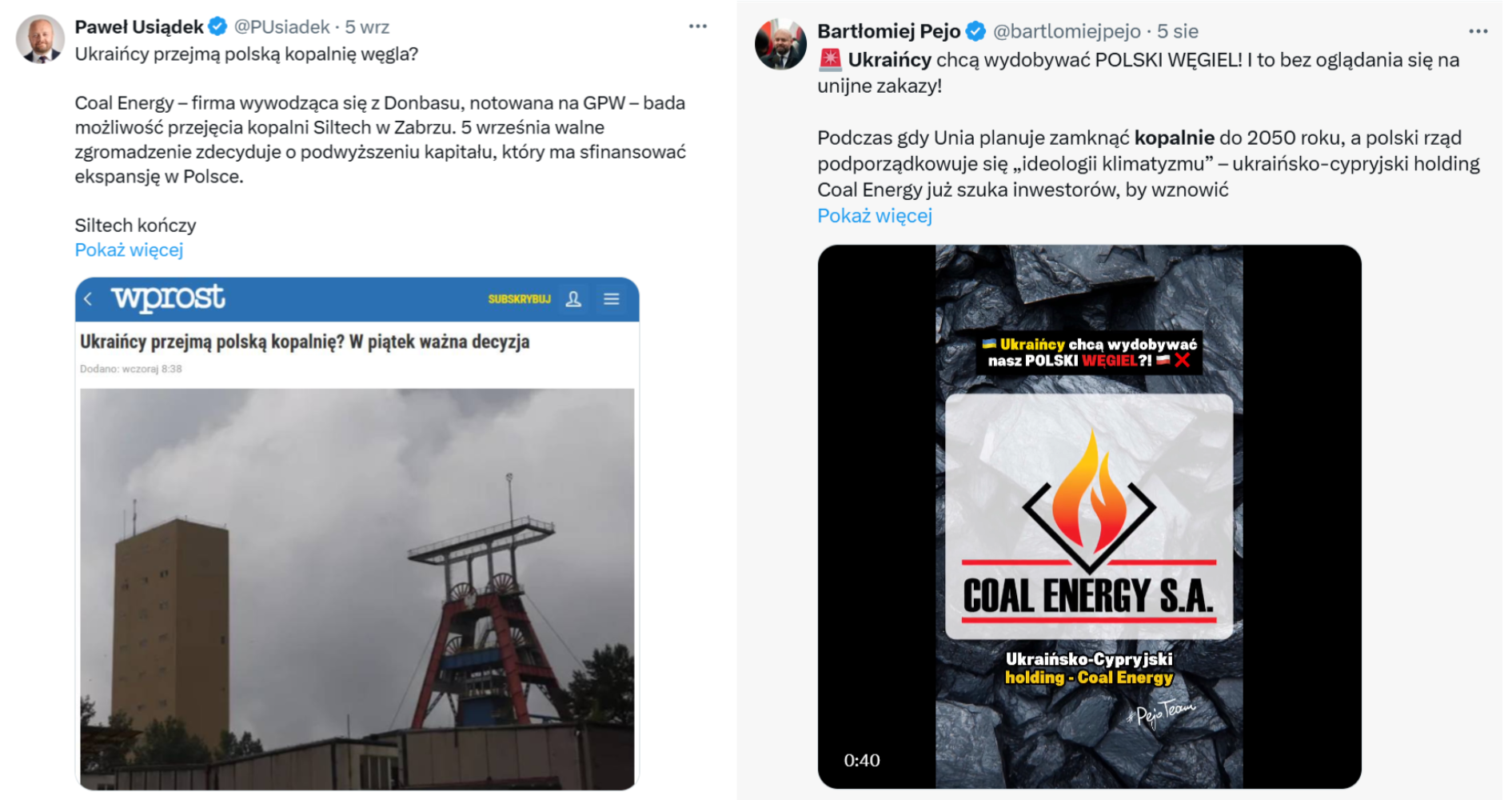 Politycy Konfederacji sprawę kopalni Siltech w Zabrzu komentowali jako "rozprzedawanie Polski" 