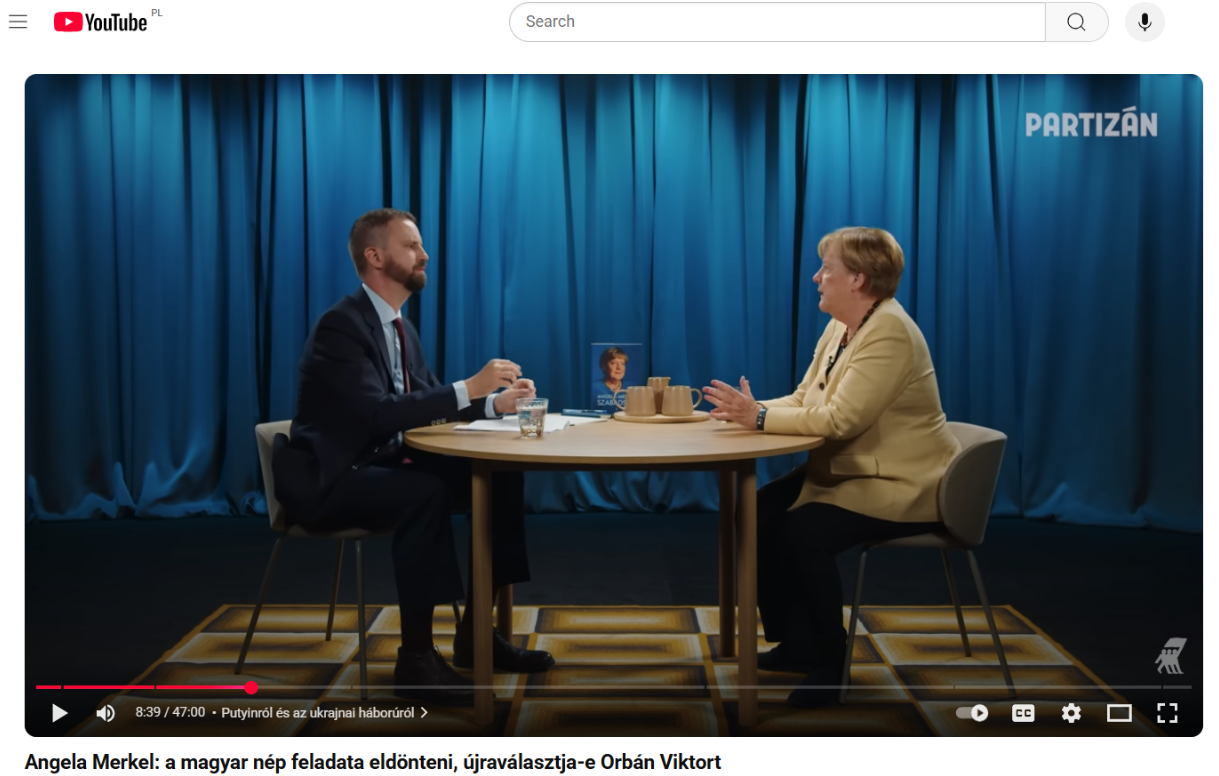 Wywiad z Angelą Merkel na węgierskim kanale ukazał się 3 października