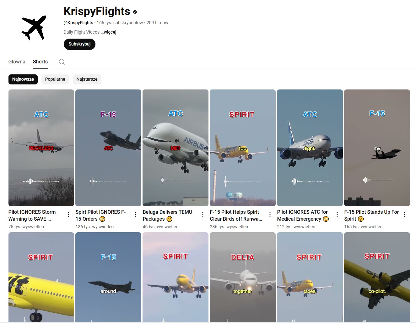 Na koncie, którego autor spreparował wideo znajdziemy wiele podobnych treści.jpg