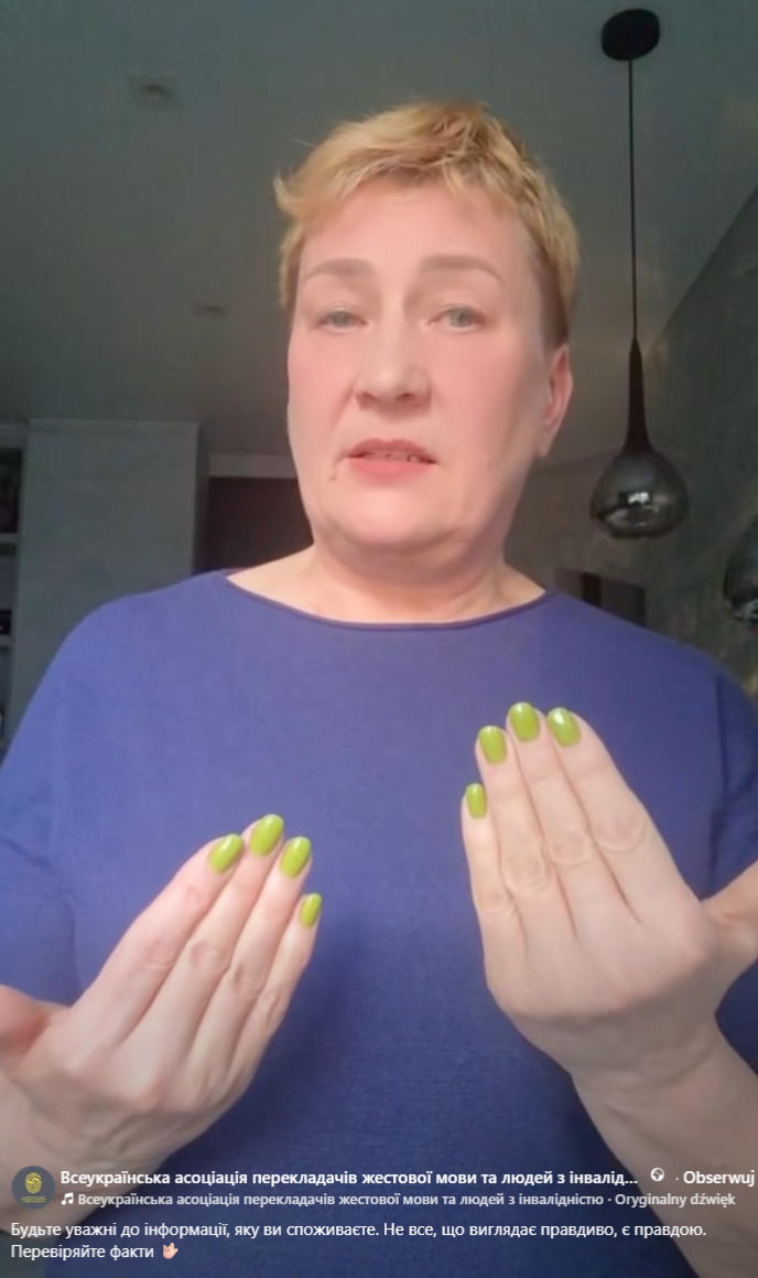 "To wszystko to fejk" - wyjaśnia tłumaczka języka migowego