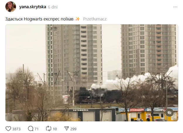 Internautka informuje o "Expressie z Hogwartu"