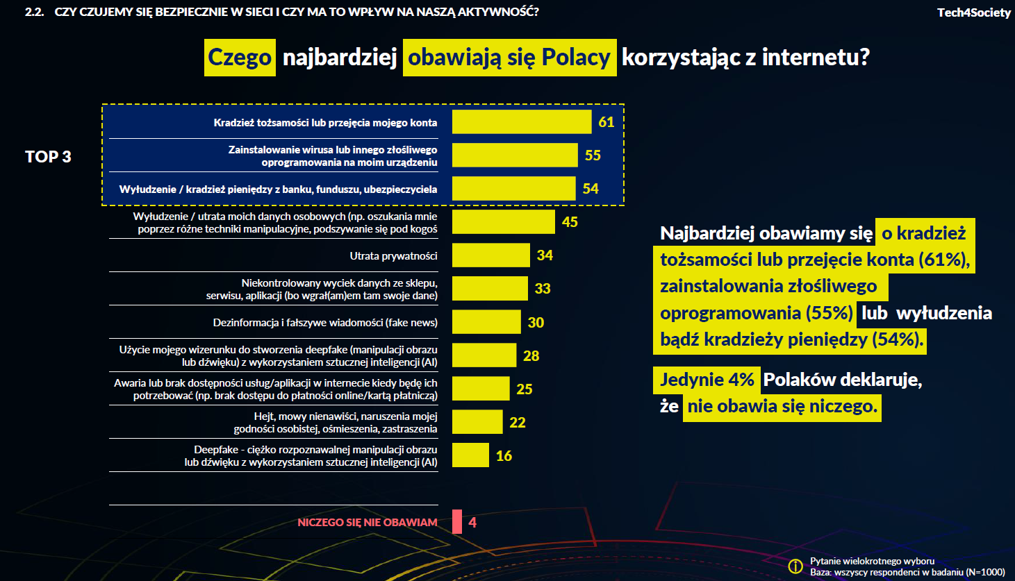 Czego Polacy się obawiają, korzystając z internetu