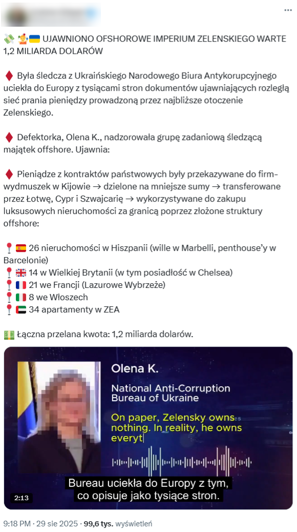 Wprowadzający w błąd post wyświetlono w serwisie X niemal 100 tysięcy razy 