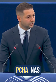 Patryk Jaki umieścił na Facebooku fragment swojego wystąpienia w PE, w którym obwiniał państwa Zachodu o to, że "chciały mieć tanią energię z Rosji" 