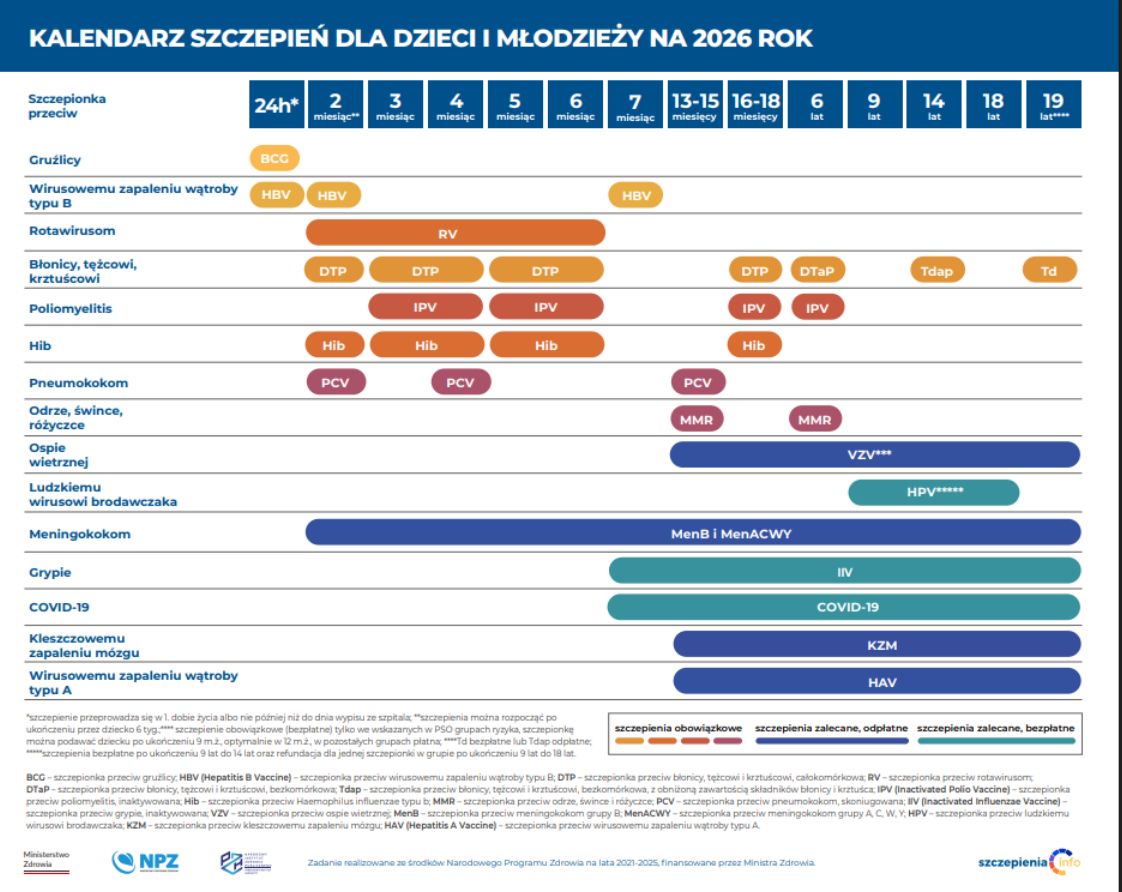 Program Szczepień Ochronnych co roku opracowuje Główny Inspektorat Sanitarny