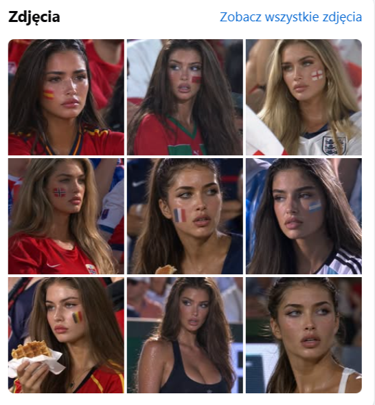 Zdjęcia kibicek wygenerowanych w AI
