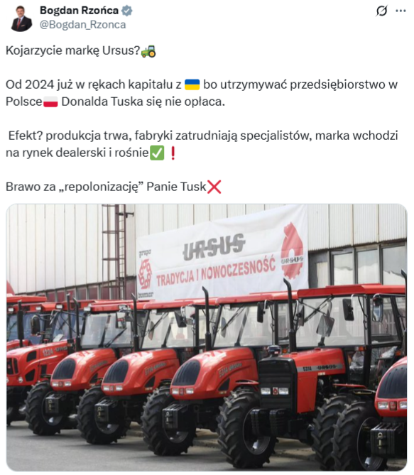 Wprowadzający w błąd post europosła Bogdana Rzońcy opublikowany 17 października 2025 roku w serwisie X