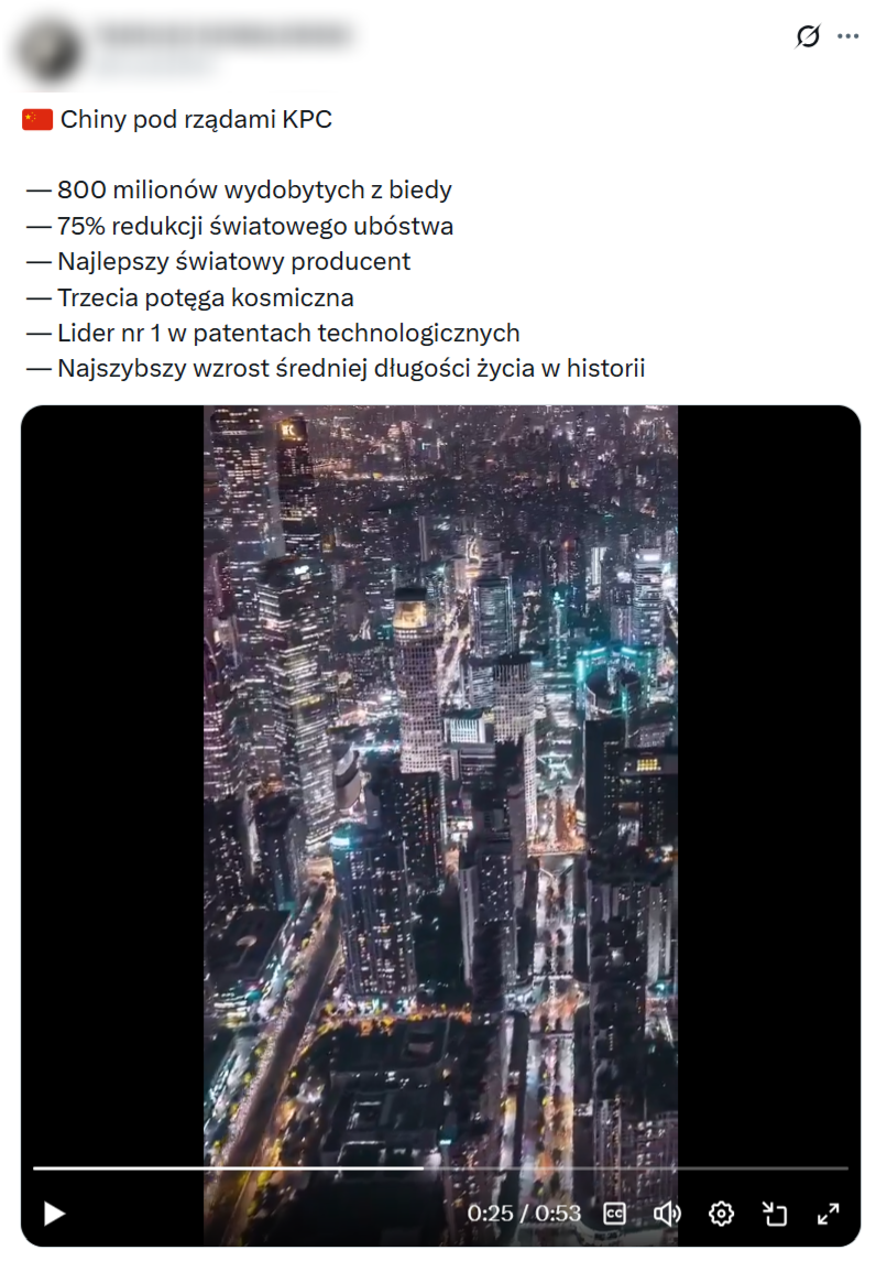 Ten sposób promowania Chin nie jest przypadkiem. Nie ma tu spontaniczności internautów, jest przemyślany schemat propagandy