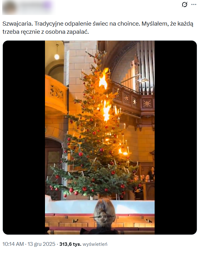 Wpis z 13 grudnia wyświetlono ponad 300 tys. razy