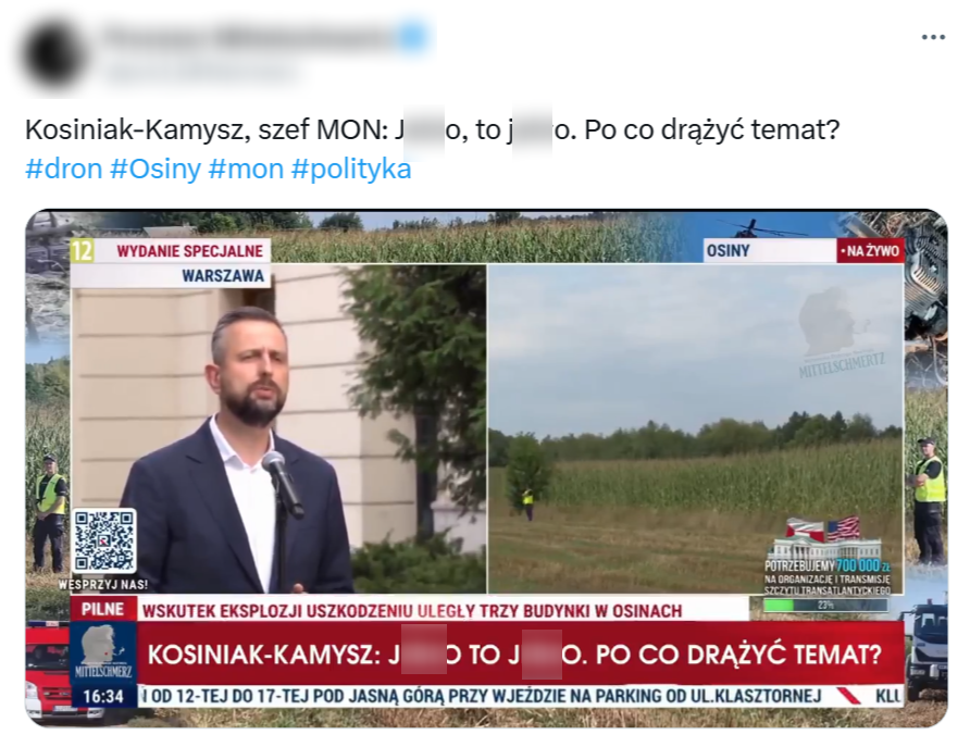 Przerobiony filmik, który najprawdopodobniej zobaczył Marek Suski