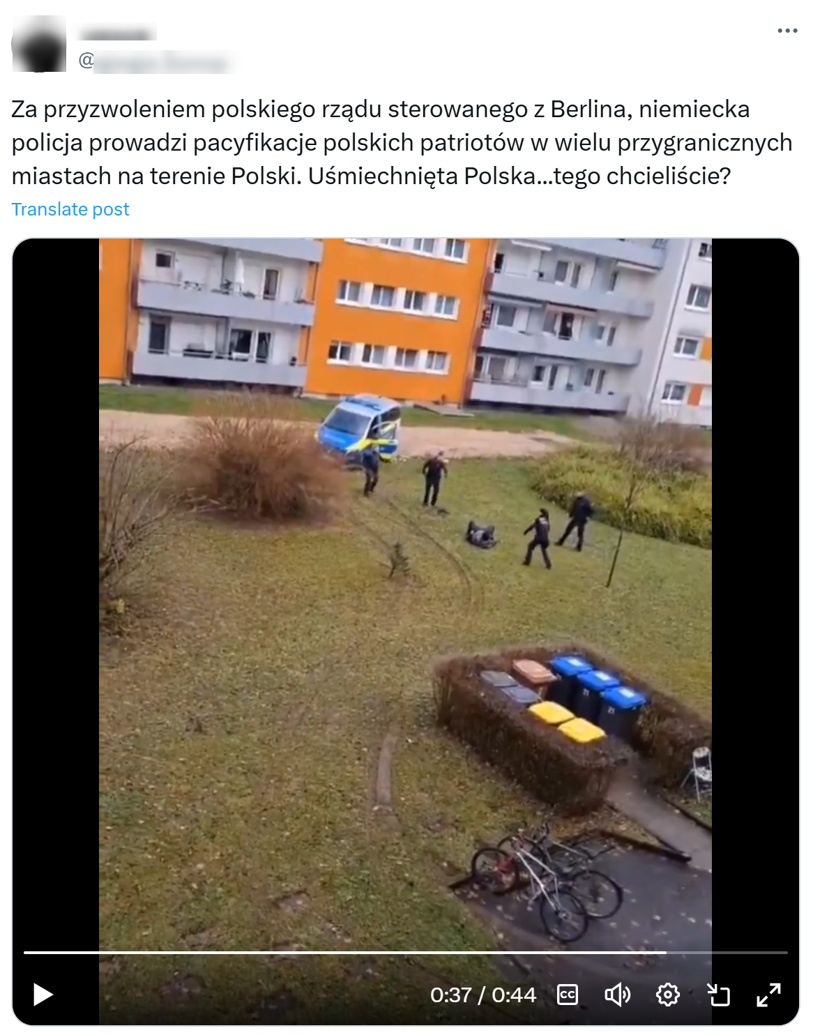 Wideo jest autentyczne, lecz jest rozpowszechniane z fałszywym przekazem
