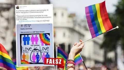 "Słaba photoshopowa przeróbka" - próba oczernienia ruchu LGBT. Uwaga na fake newsa