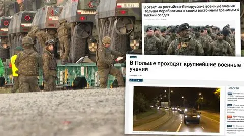 Rosyjska dezinformacja i manewry Zapad-2021: to Polska "nagle zorganizowała ćwiczenia wojskowe na wschodniej granicy"