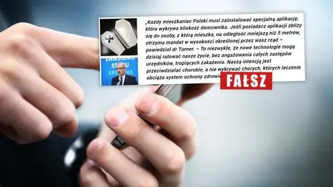 "Aplikacja, która wykrywa bliskość domownika" metodą walki z małpią ospą? To nieprawdziwa historia