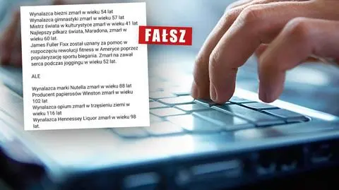 Wynalazca koniaku i producent papierosów dożyli setki, a wynalazca bieżni umarł młodo? To fake news