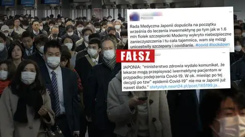 "Japonia pozbyła się korowirusa, stosując iwermektynę"? To fałszywy przekaz
