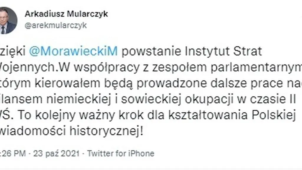 Post posła Arkadiusza Mularczyka