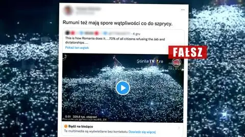 To Rumuni, którzy "odrzucają szczepionki i dyktaturę"? Nie, protest miał inny cel