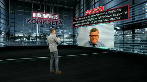 Szczepionka będzie bezpieczna? Chory może opuścić szpital na własną prośbę? Odpowiada "Koronawirus Konkret24"