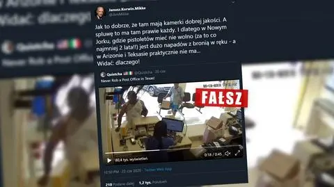 Napad na pocztę w Teksasie? Nie, to nagranie z Brazylii