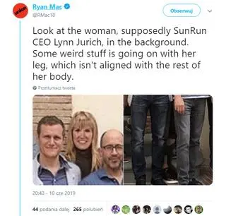 Wpis Ryana maca na Twitterze