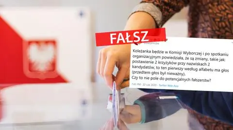 Karta do głosowania z dwoma krzyżykami będzie nieważna. Uwaga na fake newsa