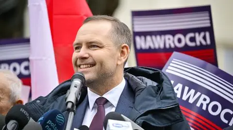 Karol Nawrocki w Węgrowie