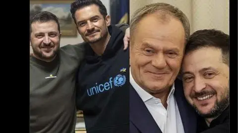 Dezinformacja. USA. Gwiazdy Holywood i miliony dolarów "za fotkę z Zełenskim". Jak Kreml sieje zwątpienie