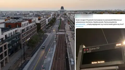 "Guten morgen" na przystankach w Warszawie. Wyjaśniamy