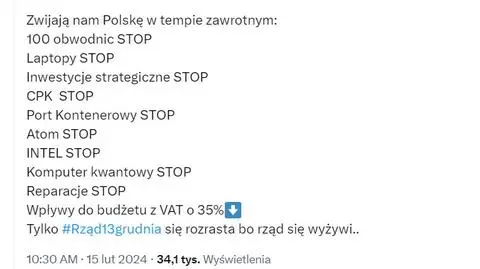 Posłanka PiS: zwijają Polskę w zawrotnym tempie. Sprawdzamy status inwestycji