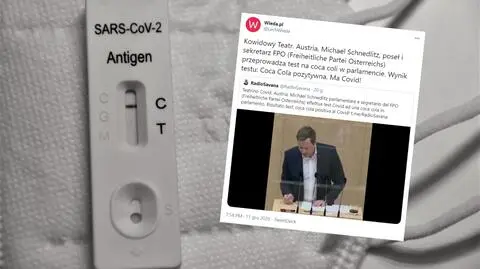 Test antygenowy reaguje pozytywnie na coca-colę? To nic dziwnego. Warto powtórzyć chemię