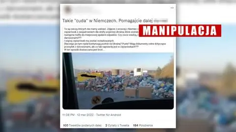 Niemieckie dary dla Ukrainy "trafiły do ​​miejscowej spalarni"? To zmanipulowany przekaz