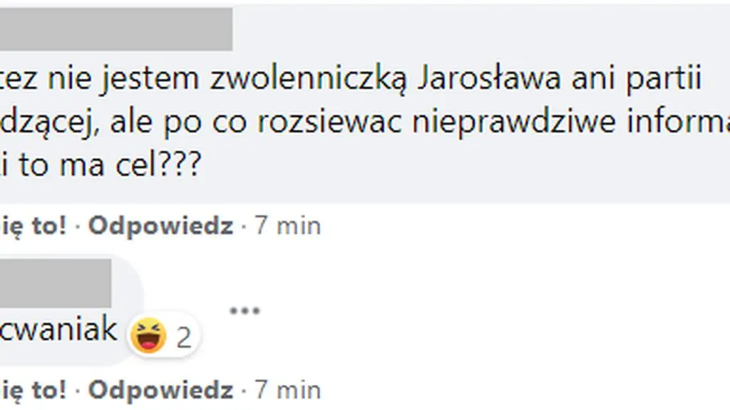 Komentarze internautów