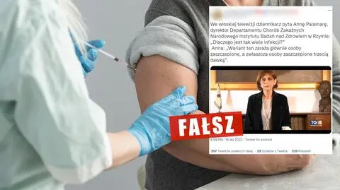 Wirus "zaraża głównie osoby zaszczepione"? Jak zmanipulowano wypowiedź ekspertki