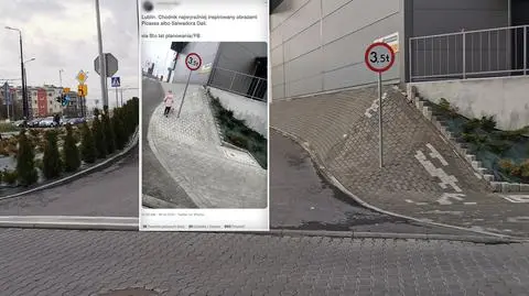 "Lokalna anomalia grawitacyjna" w Lublinie? Sprawdziliśmy, czy ten chodnik dla pieszych istnieje