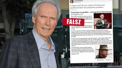 Nie, Clint Eastwood nie opublikował w internecie krytyki Joe Bidena