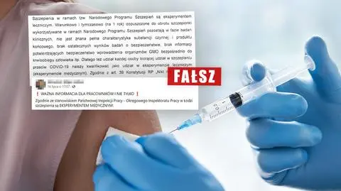 Nie, Państwowa Inspekcja Pracy nie uznała szczepień na COVID-19 za eksperyment medyczny. Jak powstał fake news