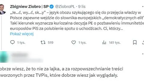 Stracili immunitet "za lajka"? Nie. Manipulacja PiS