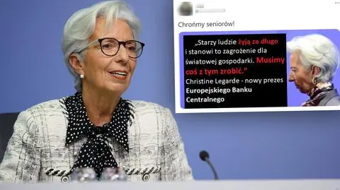 Szefowa EBC powiedziała, że "starzy ludzie żyją za długo"? Nie ma na to dowodów