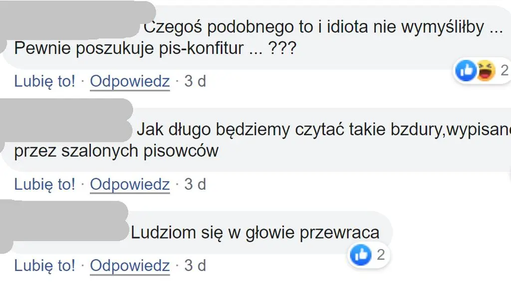 Komentarze internautów