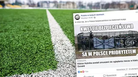 To jeszcze trybuna dla kibiców, czy już klatka?